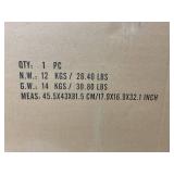 Outsunny 33.5" Water Fountain, 4-Tier Resin Cascading Bowls Outdoor Waterfall Fountain with LED Lights, Pump