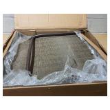 Outsunny Outdoor Glider Chair Patio Glider Swing Chair with Mesh Seat, Steel Frame for Backyard, Garden, Porch, Light Mixed Brown