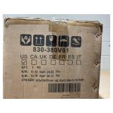 HOMCOM 7.5ft Pre-Lit Snow-Dipped Artificial Christmas Tree with Realistic Branches, 350 LED Lights, Pine Cones, Red Berries and 1075 Tips