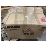 HOMCOM Bar Height Bar Stools Set of 2, 180 Degree Swivel Barstools with Solid Wood Footrests and Button Tufted Design, 30" Seat Height Bar Chairs for Kitchen Island, Beige