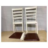 Costway Wooden dining chair set of 2/4 with rubber wood frame padded - 2 pcs - Set of 2