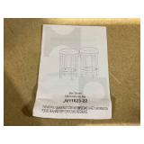 Giantex Bar Stools Set,  Counter Height Stools with Round Seat, Footrest, Wooden Frame