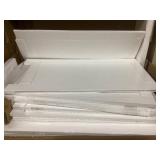 kleankin Bathroom Sink Cabinet, Pedestal Sink Cabinet with Adjustable Shelf, White