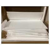 kleankin Bathroom Sink Cabinet, Pedestal Sink Cabinet with Adjustable Shelf, White