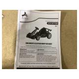 Aosom 24V 7.5 MPH Electric Go Kart with Adjustable Seat, Slow Start, Green