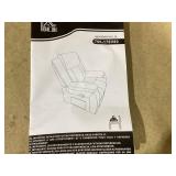 HOMCOM Recliner Massage Armchair with Heat, Oversized Swivel Rocker with Footrest, Remote and Side Pockets, Brown