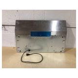 Broan-NuTone BCSQ130SS Three-Speed Glacier Under-Cabinet Range Hood with LED Lights ADA Capable, 1.5 Sones, 375 Max Blower CFM, 30-Inch, Stainless Steel (Used, Missing Hardware)