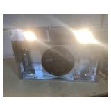 Broan-NuTone BCSQ130SS Three-Speed Glacier Under-Cabinet Range Hood with LED Lights ADA Capable, 1.5 Sones, 375 Max Blower CFM, 30-Inch, Stainless Steel (Used, Missing Hardware)