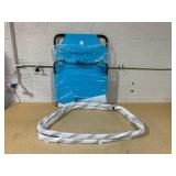 Garden Rocking Chair Light Blue Metal Outdoor Rocking Chair