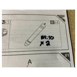 HOMCOM Semi-Circle End of Bed Bench with Tufted Design ...(missind part b x2)