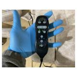 Homcom - ??High Back Vibration Massage Office Chair, Heated Computer Chair with Flip-up Armrest & Swivel Wheels?? - Cream White