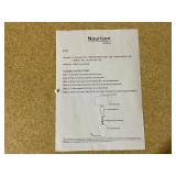 Nourison Home 23" Greyish Brown Earth Tone Rustic Farmhouse Ceramic Table Lamp for Bedroom, Living Room, Dining, Office, with Beige Linen Shade