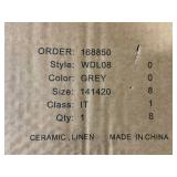 Nourison Home 20" Sand Light Beige Ceramic Pot Table Lamp