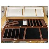 High-Quality Lockable Jewelry Armoire with LED Lights and Ample Storage Space (Minor Transit damage)