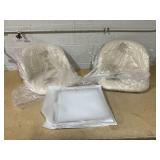 HASEEB  Swivel Counter Height Bar Stools Set of 2