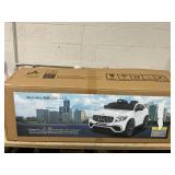 Aosom 12V Toddler Ride On Car with Remote Control, Mercedes Benz AMG GLC63S Coupe, Electric Car with 2 Speed, MP3 Player, Light, Horn, Songs, Suspension, White (Missing Remote)