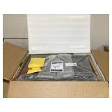 Outsunny Outdoor Bar Cart with Storage, Stainless Steel Outdoor Bar Table Top, Wheeled HDPE Kitchen Island for Food Prep, Gray