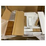 SILKYDRY Dining Table Set of 4, Space Saving 5 Piece Kitchen Table and Chairs, Wooden Rectangular Dinette Set for 4, Breakfast Nook, Wood Grain (Brown)