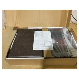 Costway Upholstered Bar Stools Set of 2 with Footrests for Counter