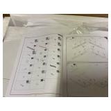 HOMCOM Lateral File Cabinet, 2 Drawer Filing Cabinet with Adjustable Hanging Bar for Letter, A4 and Legal Size, White (Missing Hardware)