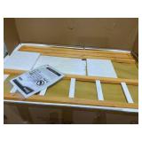 Outsunny Wooden Playhouse for Kids Outdoor with Working Door, Windows, Mailbox, Bench, Flowers Pot Holder, 48" x 42.5" x 53"