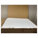 PawHut Furniture Style Wood Dog Crate End Table Decorative Dog Cage Kennel Lattice Night Stand with Lockable Door, Grey (Missing Hardware)