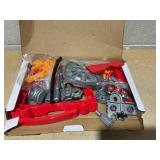 Qaba Mechanic Kids Truck Engine Toy Set, Car Service Play Set, Red (Maybe Missing Hardware)