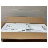 Costway - Electric Adjustable Standing up Desk Frame Dual Motor w/Controller - White