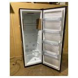 Vissani 24 in. 11 cu. ft. Convertible Auto Defrost Garage Ready Upright Freezer/Refrigerator in Stainless Steel, Energy Star (Transit Damage, See Photos)