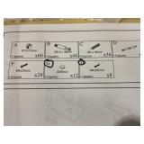 Qaba 5 Piece Kids Table and Chairs Set with Storage for Art, Craft, Drawing, Playroom, Classroom, Nursery, White (Missing Parts G, H)