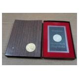 1972 Eisenhower Proof Silver Dollar Coin - 40% Silver