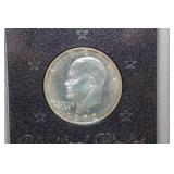 1972 Eisenhower Proof Silver Dollar Coin - 40% Silver