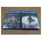 *2* PlayStation 4 Game - Middle Earth