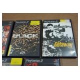 *7* PlayStation 2 Games - Grand Theft Auto, Black, Getaway, Hitman