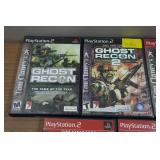 *7* PlayStation 2 Games - Ghost Recon, Splinter Cell, Smugglers Run