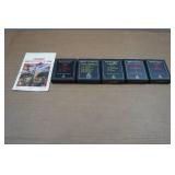 Vintage Atari 2600 Games - Combat, Video Olympics, Indy 500, Space Invaders, Bowling