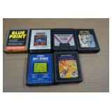 Vintage Atari 2600 Games - Blue Print, Bermuda Triangle, Planet Patrol, Maze Craze