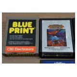 Vintage Atari 2600 Games - Blue Print, Bermuda Triangle, Planet Patrol, Maze Craze