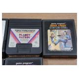 Vintage Atari 2600 Games - Blue Print, Bermuda Triangle, Planet Patrol, Maze Craze