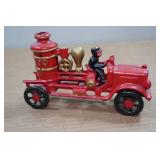Vintage Cast Iron Fire Truck
