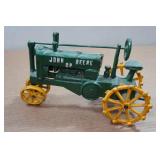 Vintage Cast Iron John Deere Tractor
