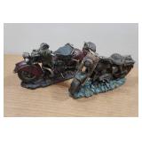 *2* Vintage Style Motorcycle Figures