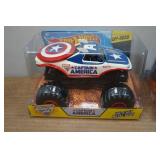 Hot Wheels 1:24 Scale Monster Jam Trucks - Captain America & Ironman