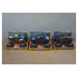 Hot Wheels 1:24 Scale Monster Jam Trucks - Bone Shaker, Cleatus, Barbarian