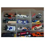 Assorted Die Cast Cars in Case