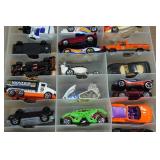 Assorted Die Cast Cars in Case