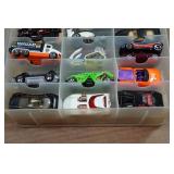Assorted Die Cast Cars in Case
