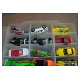 Assorted Die Cast Cars in Case
