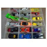 Assorted Die Cast Cars in Case