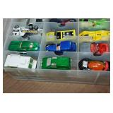 Assorted Die Cast Cars in Case
